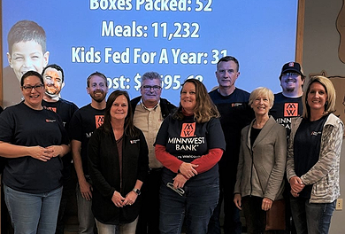 centenarytrustcorp team at feed my starving children event in Eagan, MN