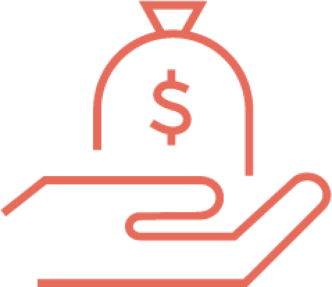 hand holding money icon